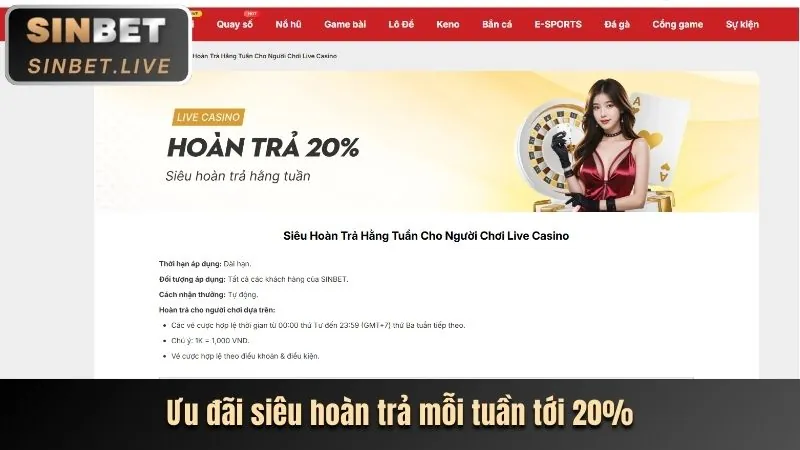 Ưu đãi nạp lại hàng ngày/tuần